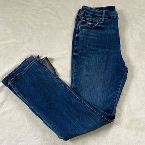 Express Skyscraper Mid Rise Jeans - Dark Wash